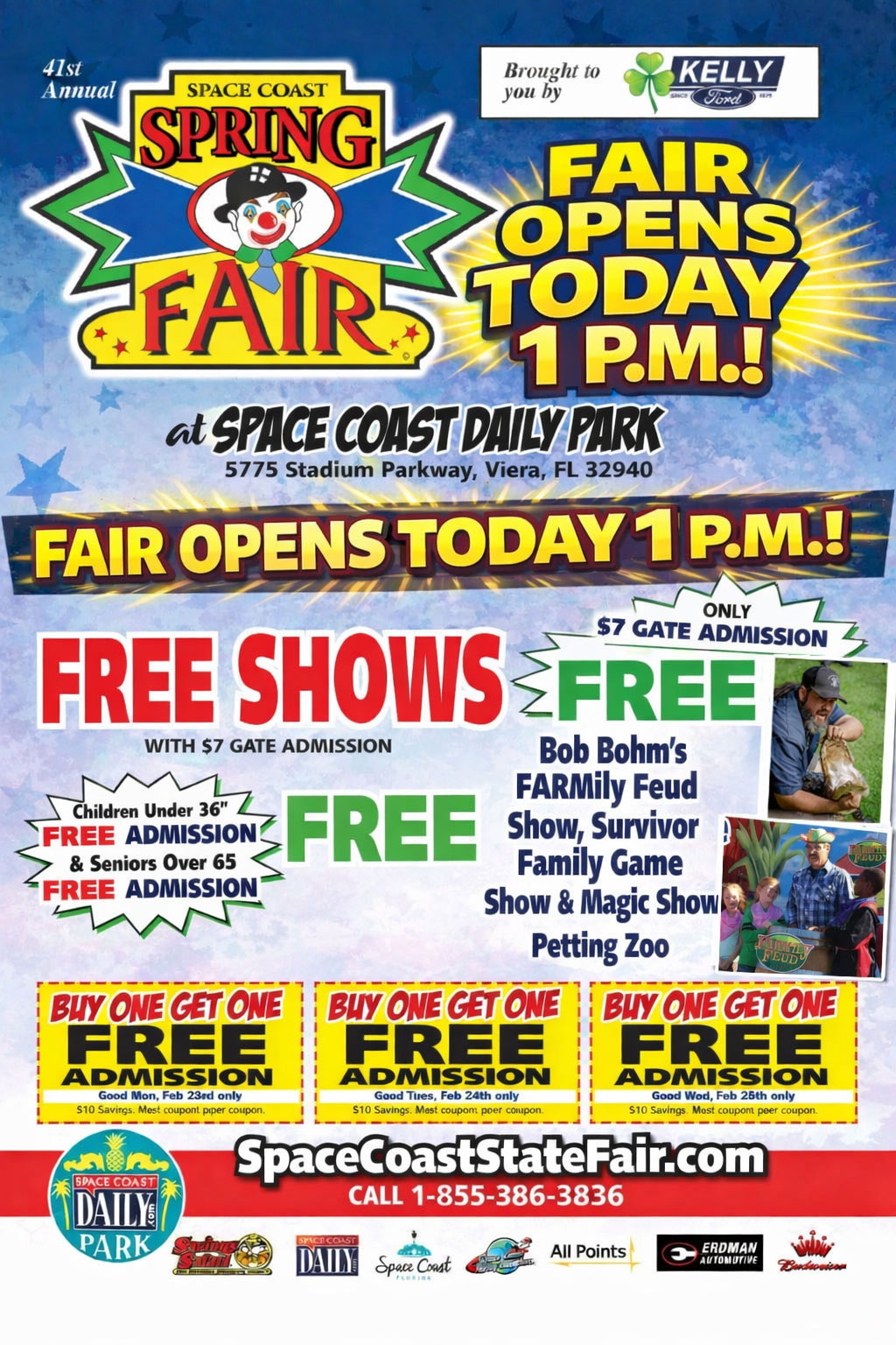 Space Coast Spring Fair Opens Saturday 1 p.m. at Space Coast Daily Park in Viera