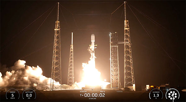 WATCH: SpaceX Successfully Launches Falcon 9 Rocket Carrying Starlink Satellites from Cape Canaveral