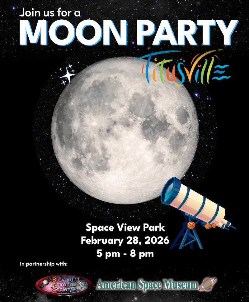 Titusville Community-Wide Astronomy Moon Party to Conclude Monthlong Artemis II Celebration