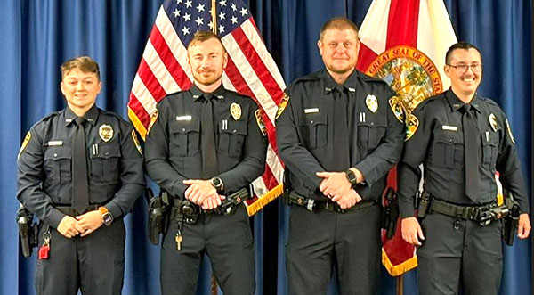 Titusville Police Welcome Four New Officers, Recent Graduates of Eastern Florida State College Law Enforcement Academy