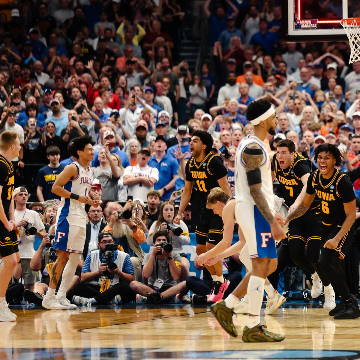BREAKING: Defending National Champion Florida Gators Fall to Iowa 73-72 in Stunning Tournament Upset