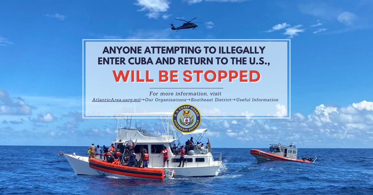 U.S. Coast Guard Warns Against Illegal Sea Travel Between Cuba, United States