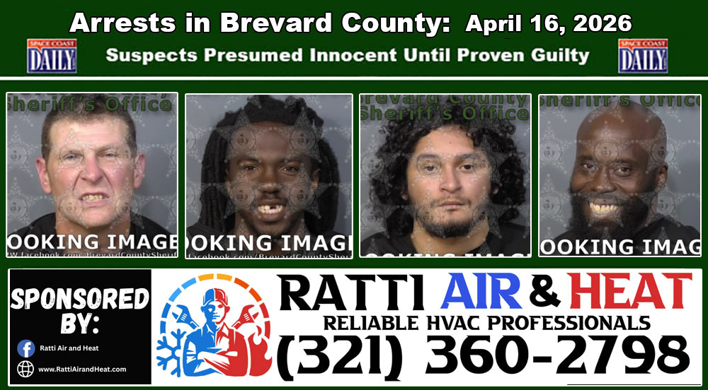 Arrests In Brevard County: April 16, 2026 – Suspects Presumed Innocent Until Proven Guilty