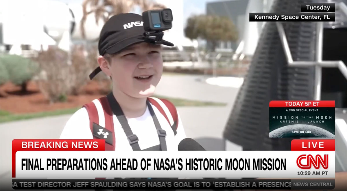 WATCH: Viral Space Enthusiast Returns to Kennedy Space Center After Artemis II Launch