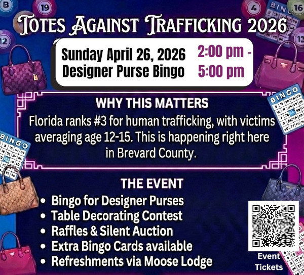 Totes Against Trafficking, Designer Purse Bingo Set April 26