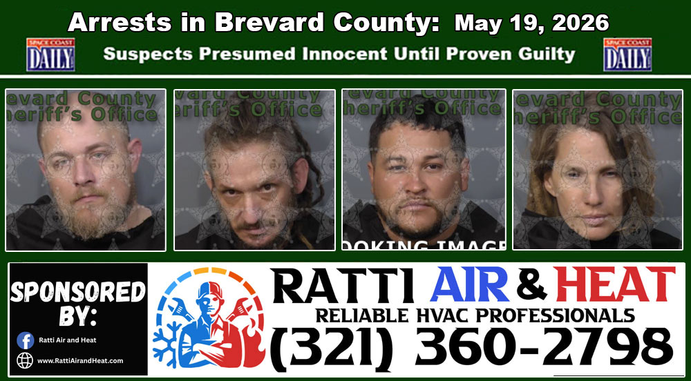 Arrests In Brevard County: May 19, 2026 – Suspects Presumed Innocent Until Proven Guilty