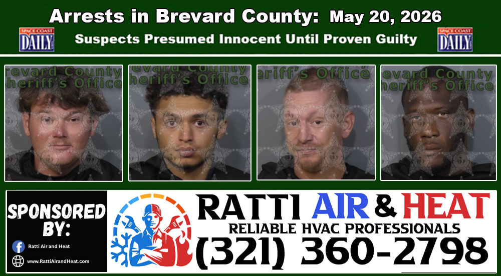 Arrests In Brevard County: May 20, 2026 – Suspects Presumed Innocent Until Proven Guilty