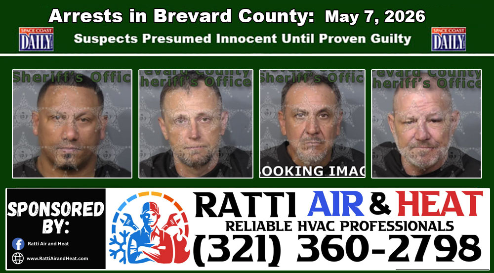 Arrests In Brevard County: May 7, 2026 – Suspects Presumed Innocent Until Proven Guilty