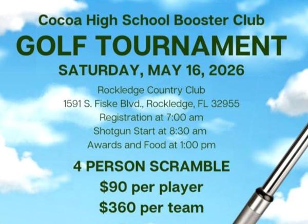Cocoa High School Booster Club Golf Tournament Set May 16 at the Rockledge Country Club