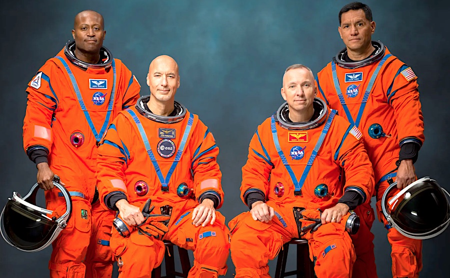 NASA Unveils Four-Astronaut Crew for Artemis III Earth-Orbit Test Mission Scheduled to Launch from KSC