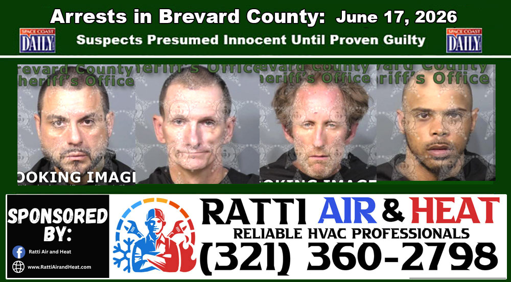 Arrests In Brevard County: June 17, 2026 – Suspects Presumed Innocent Until Proven Guilty