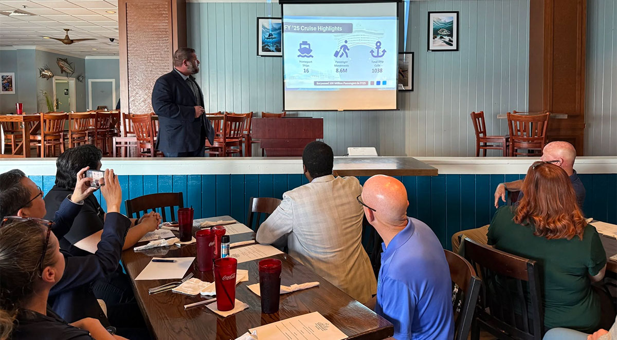 Port Canaveral Highlights Growth, Economic Impact at Accelerate Brevard Networking Lunch at Fishlips Waterfront Bar & Grill