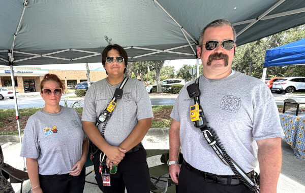 A Brevard County Fire Rescue vehicle at the Grilling for Heroes event