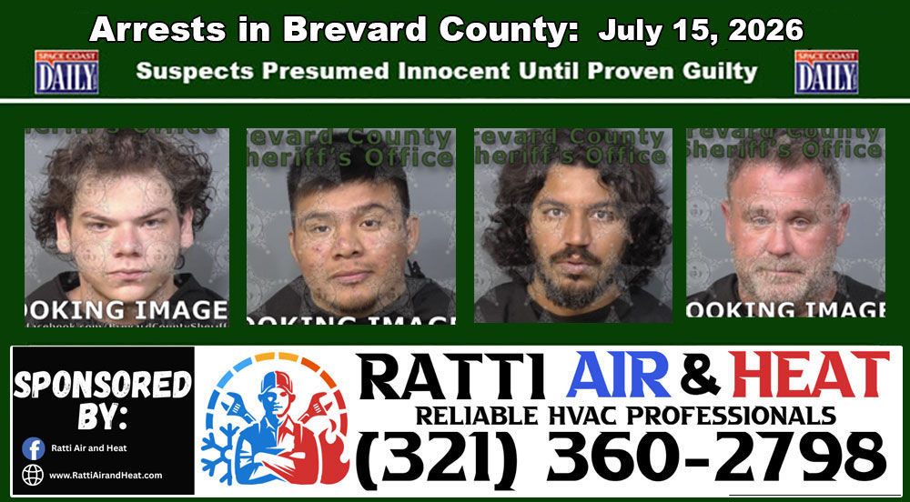 Arrests In Brevard County: July 15, 2026 – Suspects Presumed Innocent Until Proven Guilty