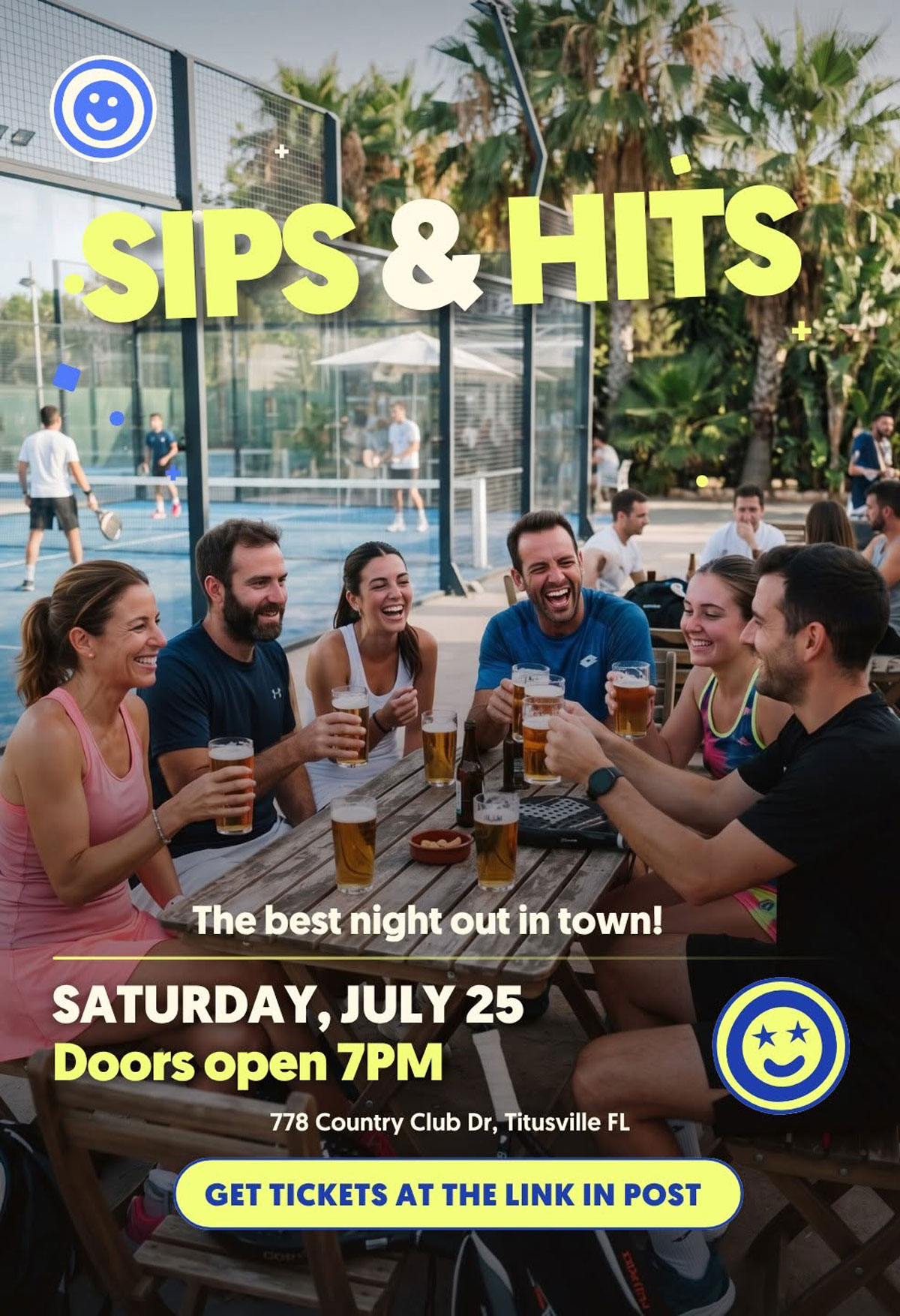 WakitRakit Space Coast to Host ‘Sips & Hits’ Social Padel Night July 25