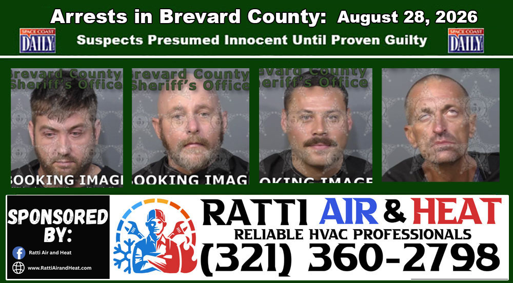 Arrests In Brevard County: August 28, 2026 – Suspects Presumed Innocent Until Proven Guilty