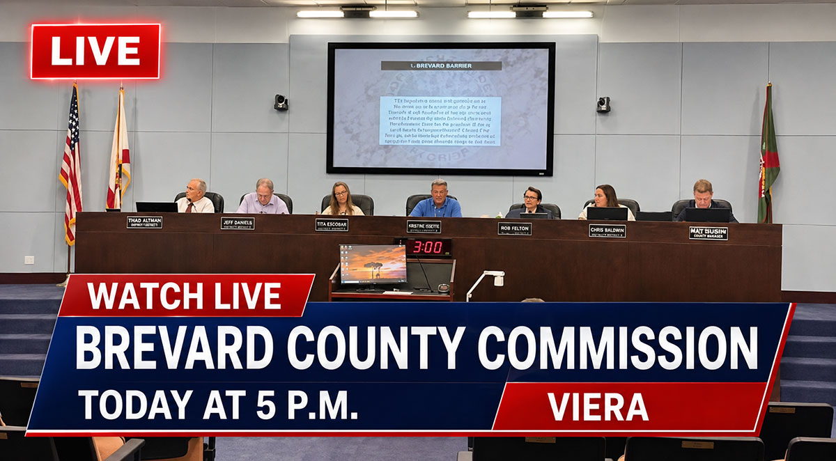 WATCH LIVE: Brevard County Commission Meets Today at 5 p.m. in Viera