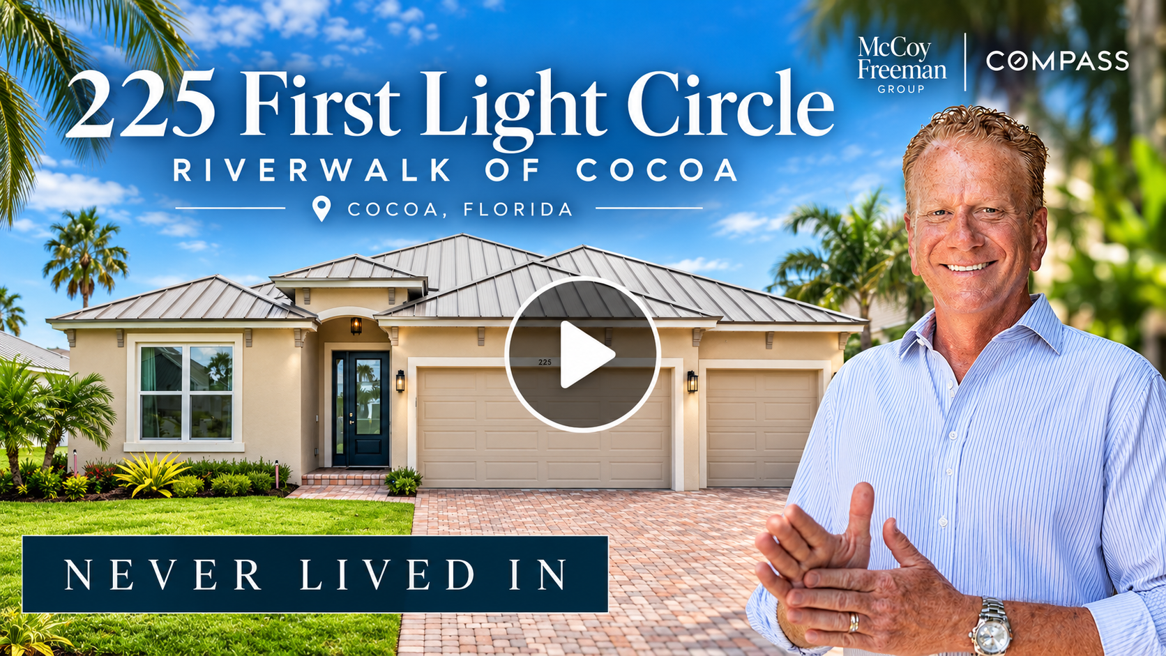REAL ESTATE SPOTLIGHT: Never Lived in Riverwalk of Cocoa Home for Sale, Located at 225 First Light Circle