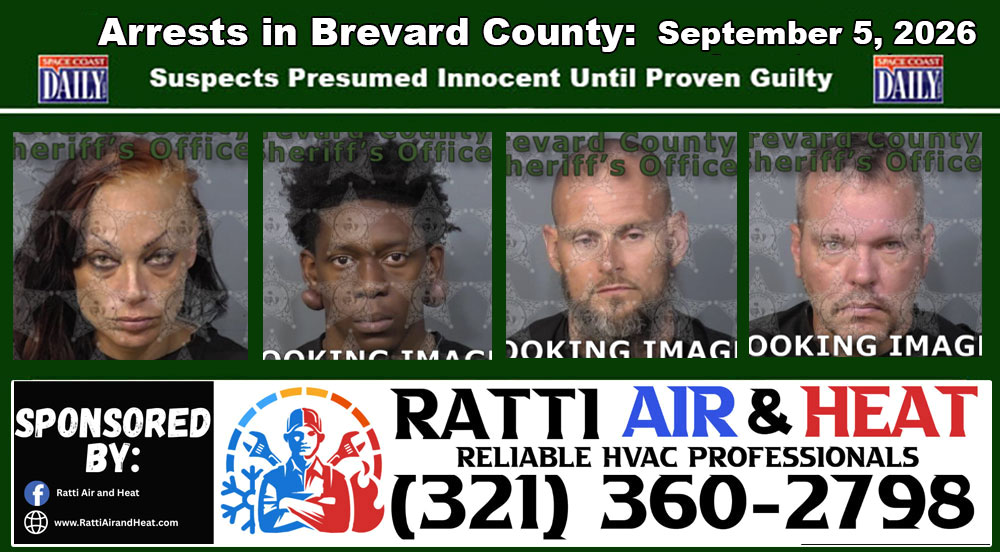 Arrests In Brevard County: September 5, 2026 – Suspects Presumed Innocent Until Proven Guilty