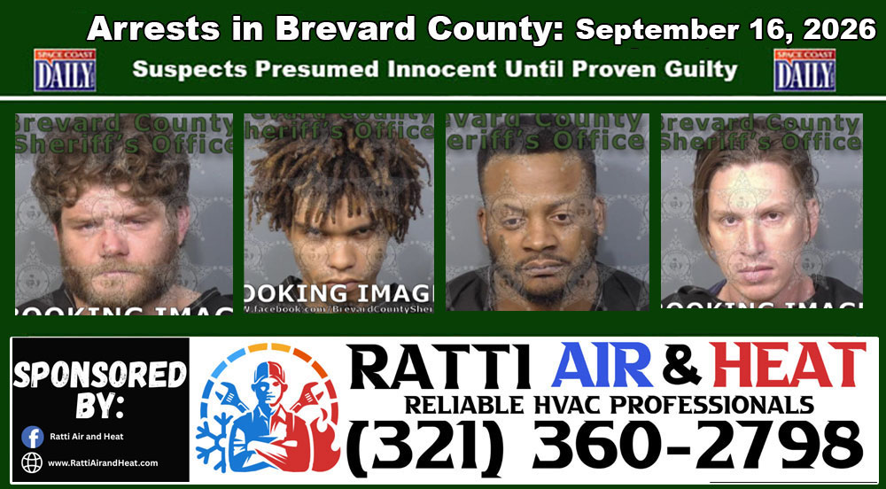 Arrests In Brevard County: September 16, 2026 – Suspects Presumed Innocent Until Proven Guilty