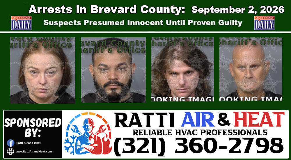 Arrests In Brevard County: September 2, 2026 – Suspects Presumed Innocent Until Proven Guilty