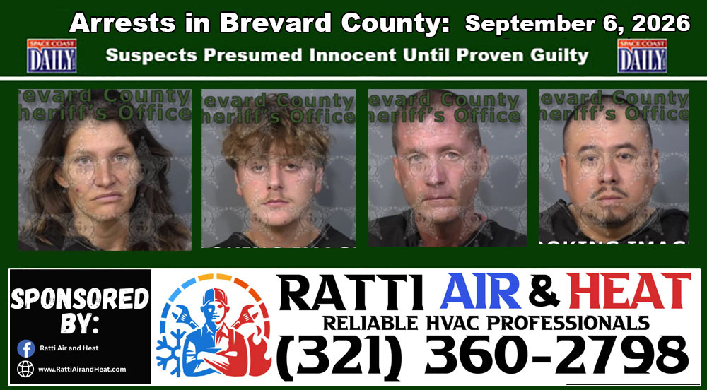 Arrests In Brevard County: September 6, 2026 – Suspects Presumed Innocent Until Proven Guilty
