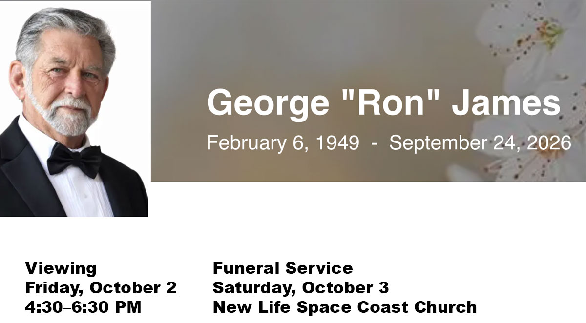 OBITUARY: George “Ron” James, Devoted Family Man and Brevard Volunteer, Dies at 77