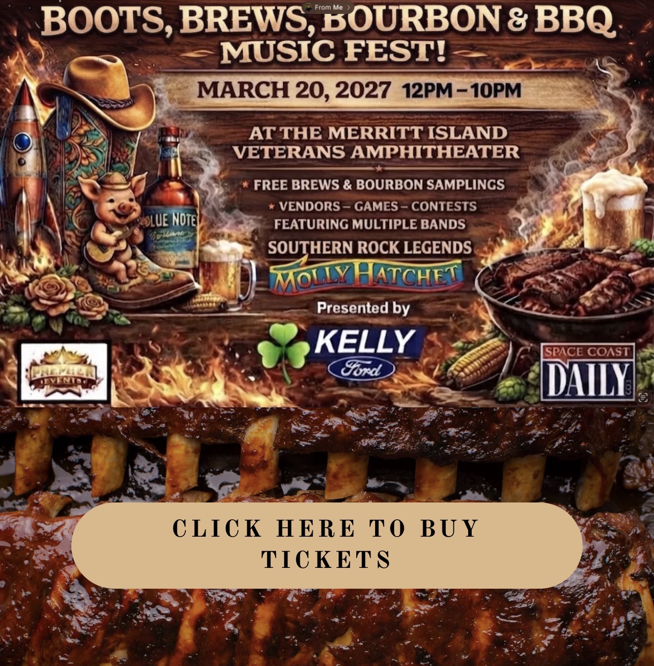 Southern Rock Legends Molly Hatchet to Headline Space Coast Boots, Brews, Bourbon & BBQ Festival
