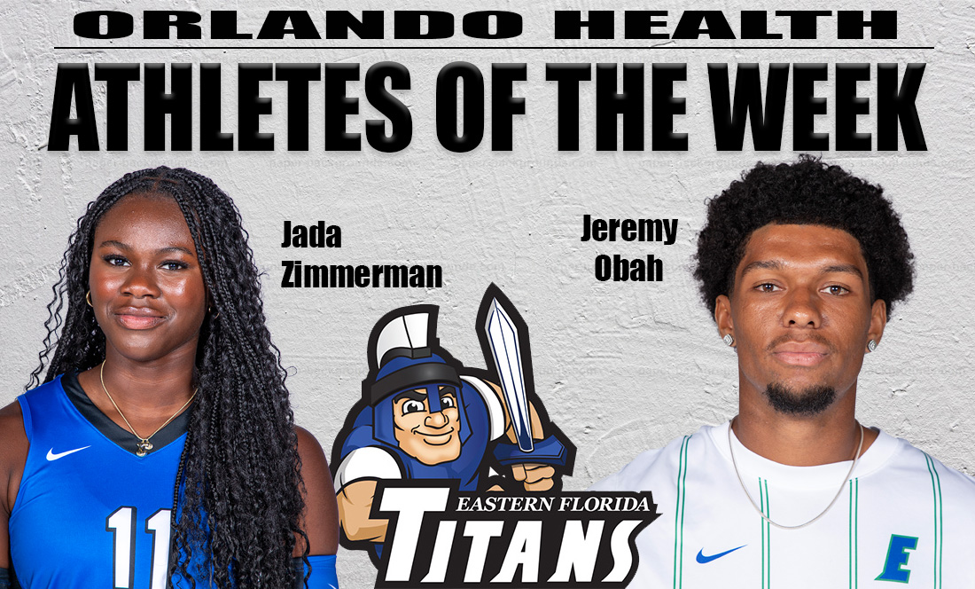 Eastern Florida State’s Jeremy Obah and Jada Zimmerman Earn Athletes of the Week Honors