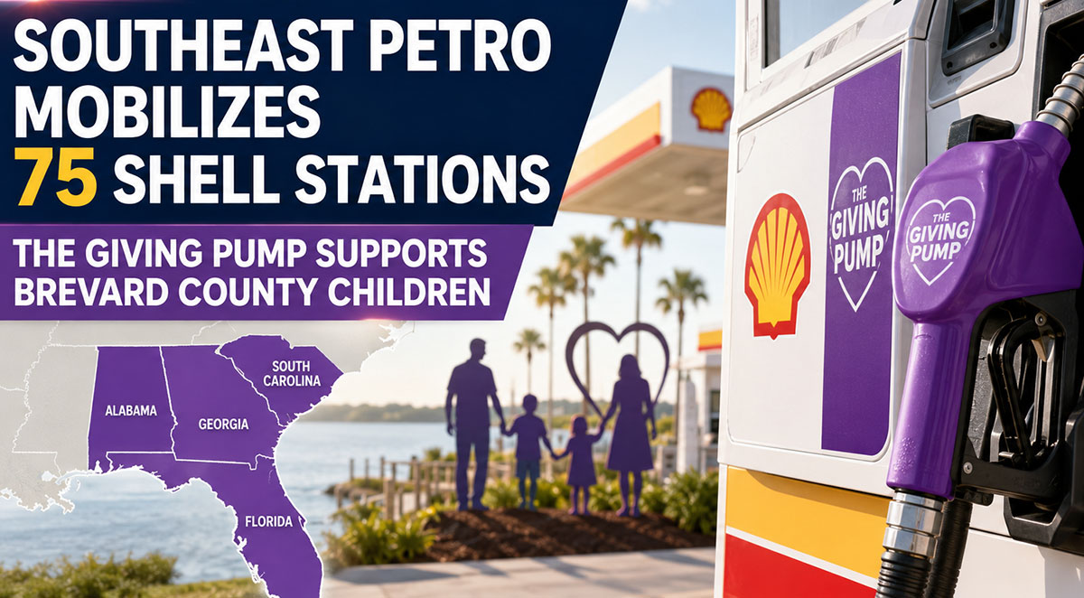 Southeast Petro Mobilizes 75 Shell Stations Across Four States to Support Brevard County Children Through The Giving Pump