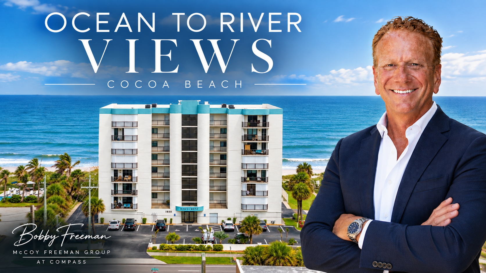 Direct Oceanfront Cocoa Beach Condo With Atlantic and Banana River Views Lists at $879,900