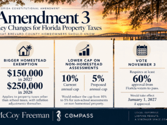 Florida Amendment 3 changes explained for Brevard County, including the larger homestead exemption and lower non-homestead assessment cap, by Bobby Freeman