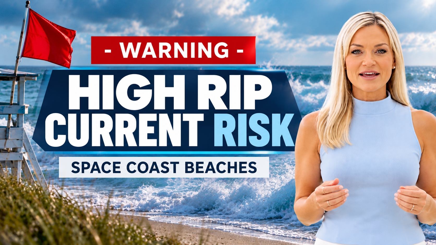WATCH: High Rip Current Risk Issued for Brevard Beaches Through Friday