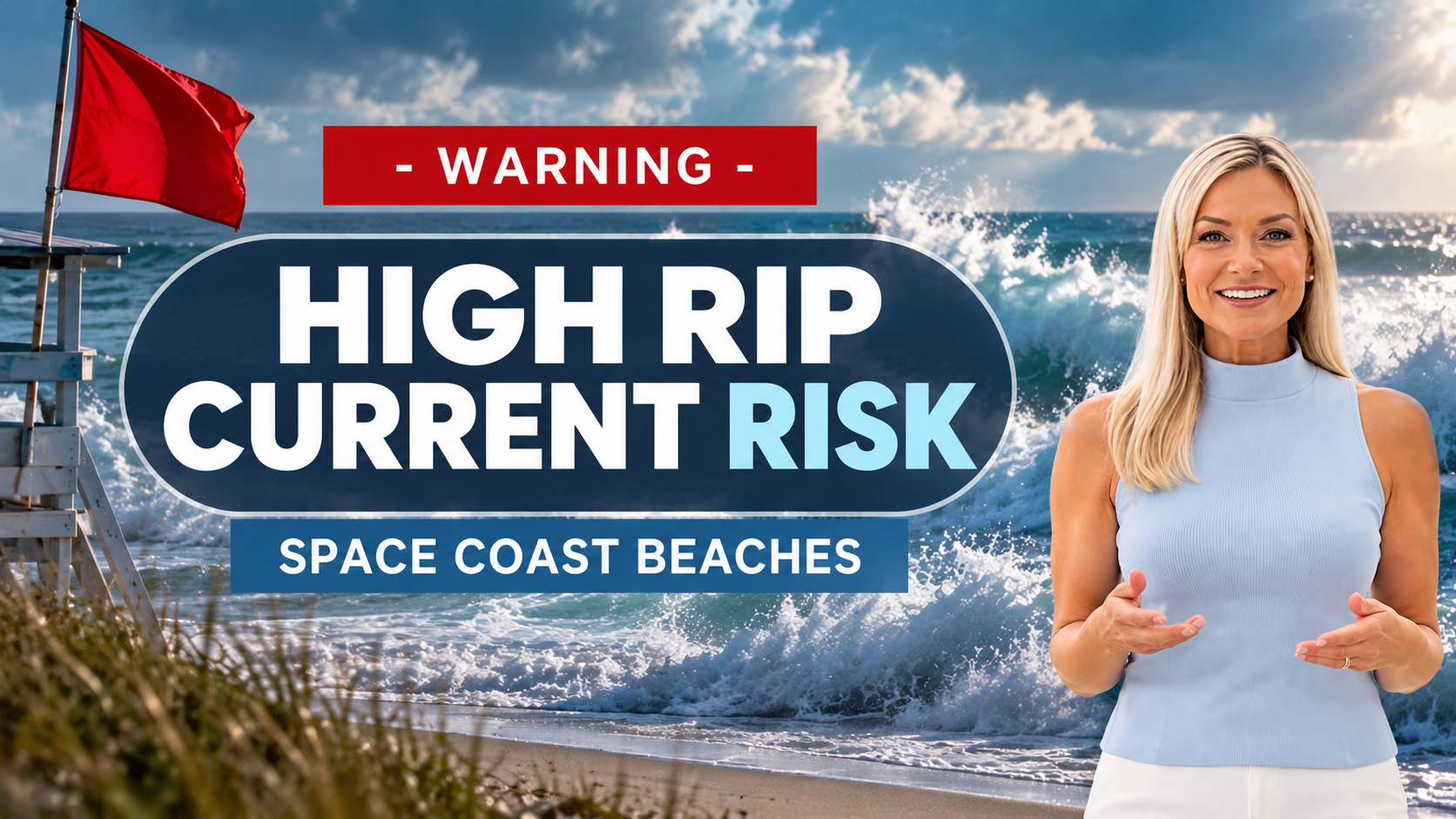 WATCH: High Rip Current Risk Issued for Brevard Beaches Through Friday
