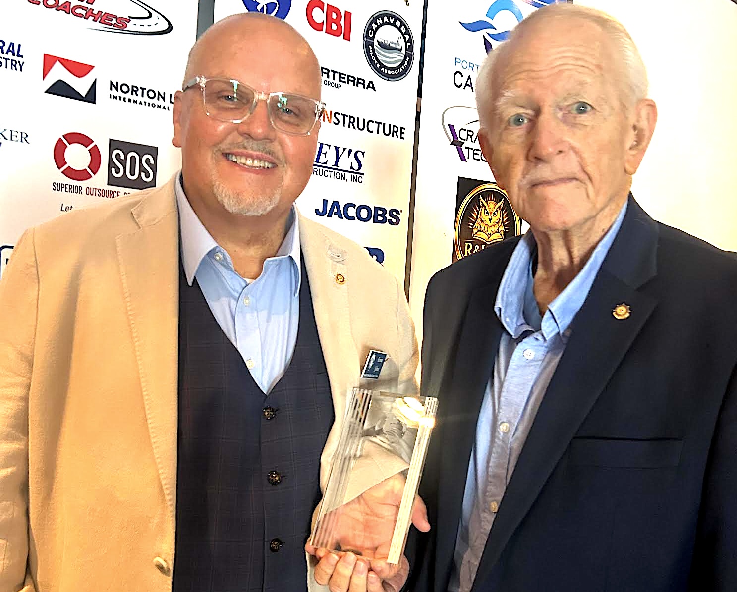 Brevard Maritime Leader Jack Crockett Receives International Propeller Club Lifetime Achievement Award