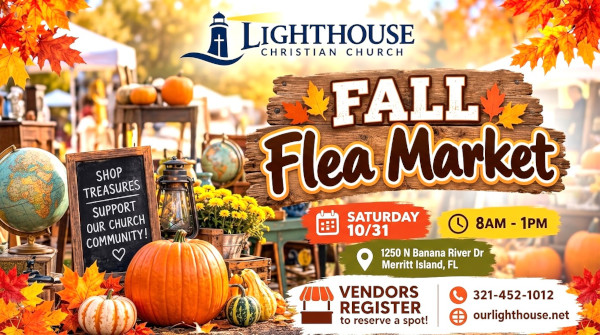 Lighthouse Christian Church in Merritt Island to Host Fall Flea Market October 31