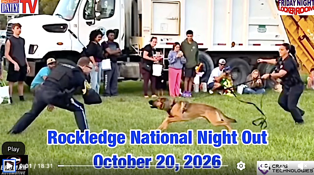 WATCH REPLAY: Rockledge’s National Night Out Was Free Evening of Family Fun
