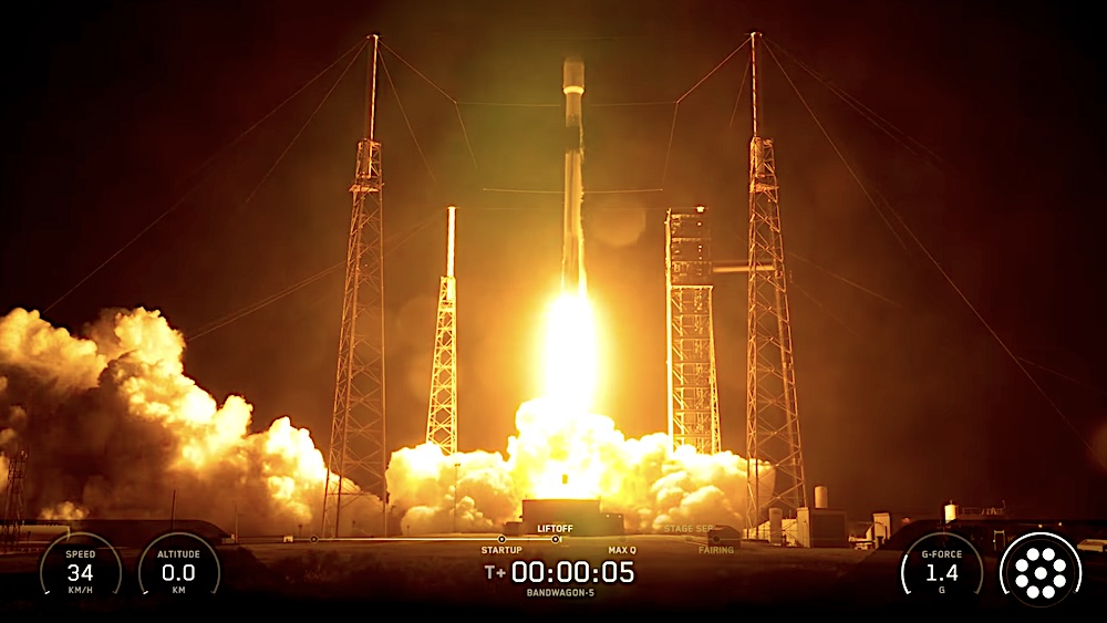 WATCH REPLAY: SpaceX Falcon 9 Rocket Launches Bandwagon-5 Mission From Cape Canaveral