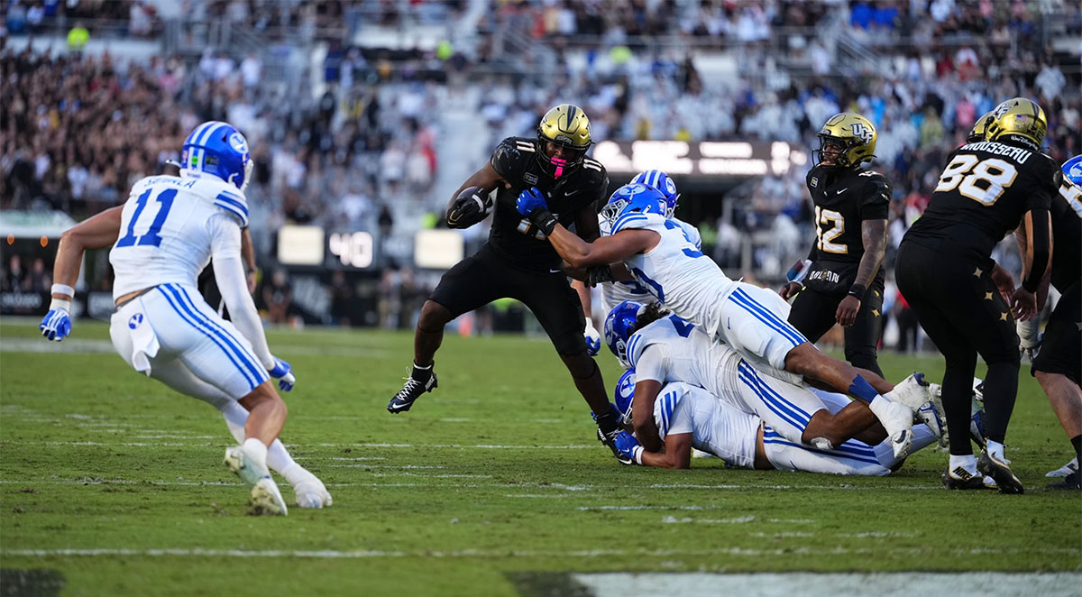 UCF Stuns No. 2 BYU 39-31 in Dramatic Double-Overtime Thriller
