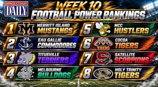 Week 10 Space Coast Daily High School Football Rankings: Mustangs Still Perfect at 8-0